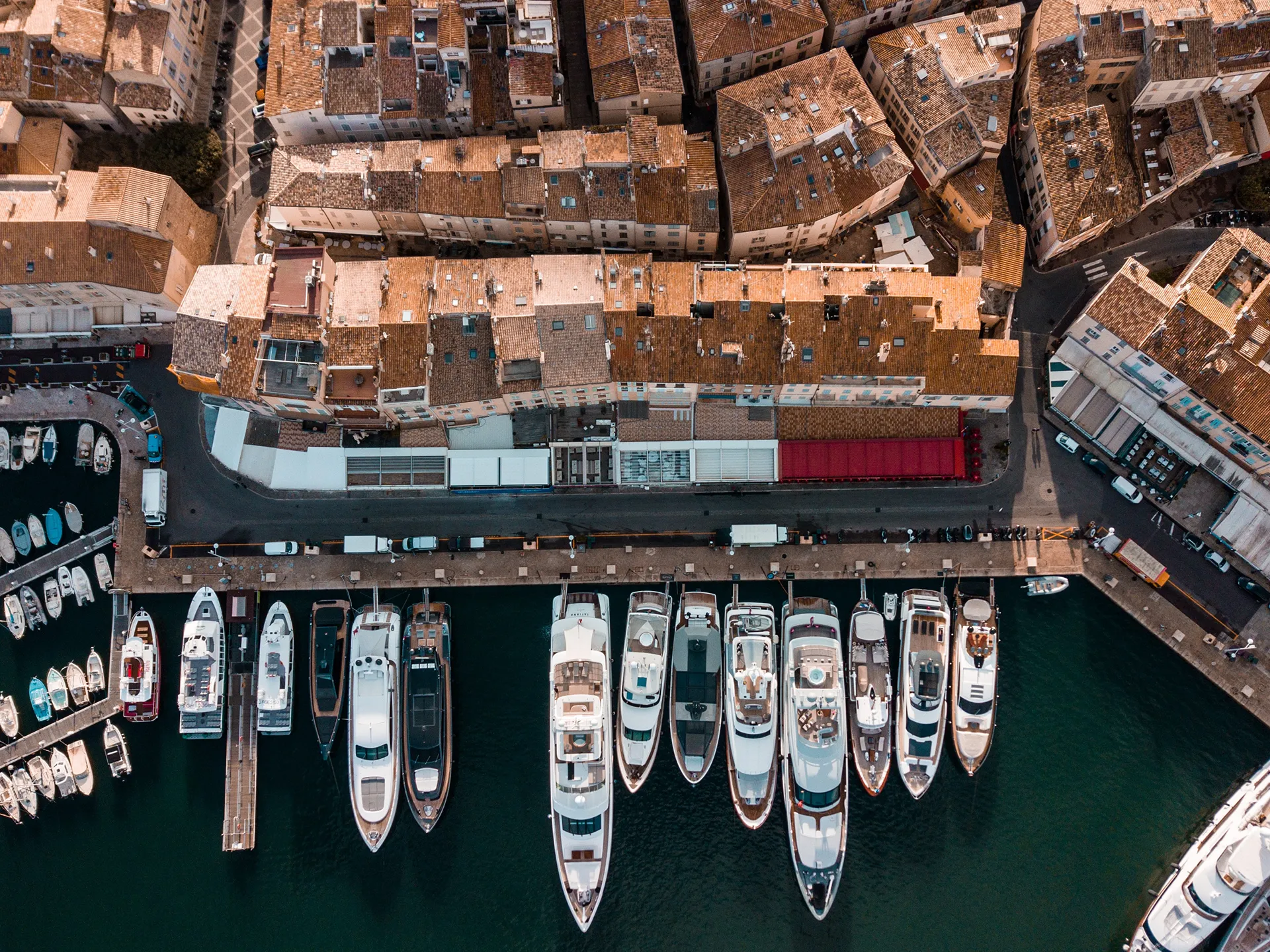 Port de Saint-Tropez from above